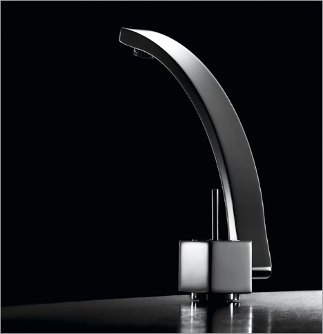 Roxy kitchen faucet by Rosson & Conedera for Carlo Nobili Spa.