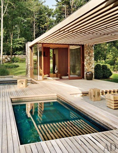28 Cool Outdoor Plunge Pools |  Pool houses, small.