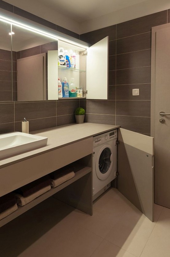 31 creative ways to hide a washing machine in your home - DigsDi