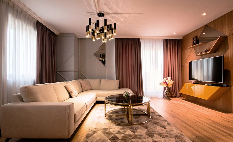 An elegant contemporary style / creative interior apartment