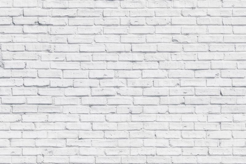 Clean White Brick Wallpaper Mural |  White brick walls, white brick.