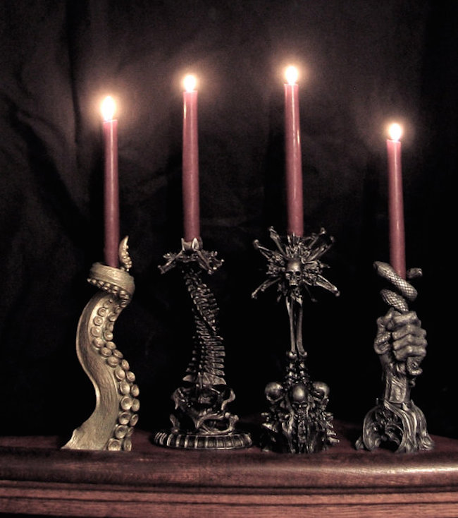15 Spooky Gothic Candle Holder Ideas for a Spooky Halloween