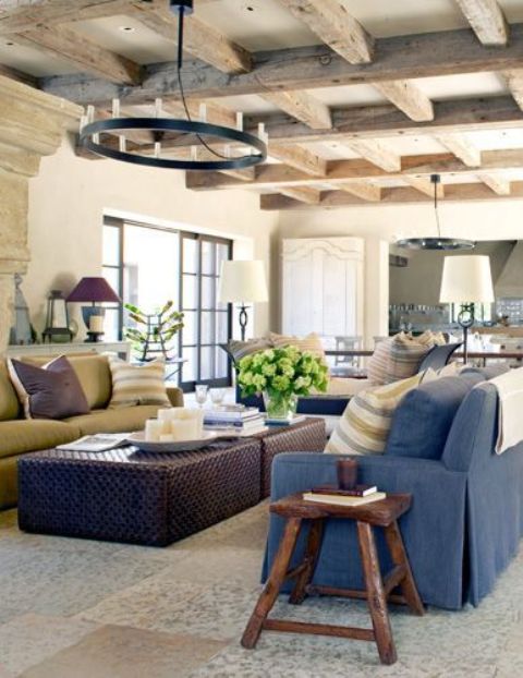 45 Comfy Farmhouse Living Room Designs to Steal - DigsDi