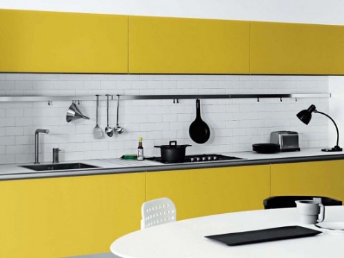 Cool white, yellow, black kitchen designs for minimalist s... |  flic