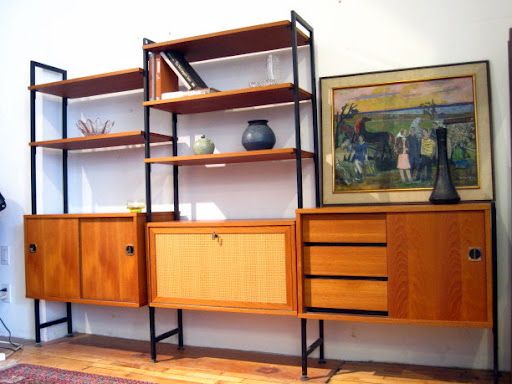 29 Mid-Century Functional Wall Units |  Mid-century wall unit.