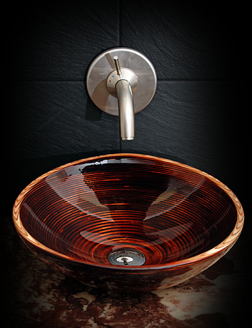 Luxury made-to-measure washbasin made of natural wood |  Bath .