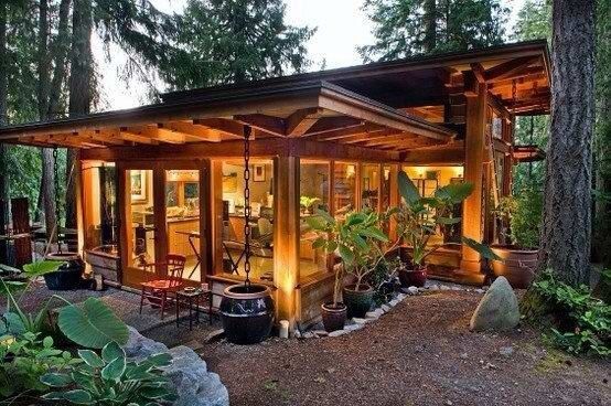 modern rustic cottages |  Modern rustic cabin living cabin ideas.