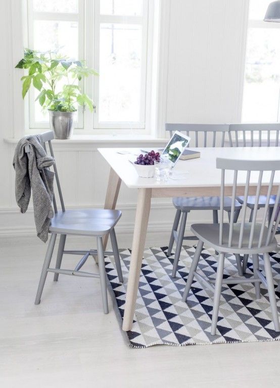 24 fashionable geometric decorating ideas for your dining area.