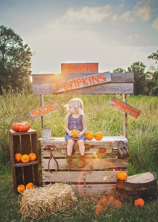 21 Fall Pumpkin Stands for Outdoor and Indoor Decor - DigsDigs.