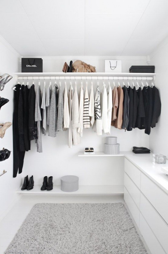 45 Stylish Minimalist Closet Design Ideas - DigsDi