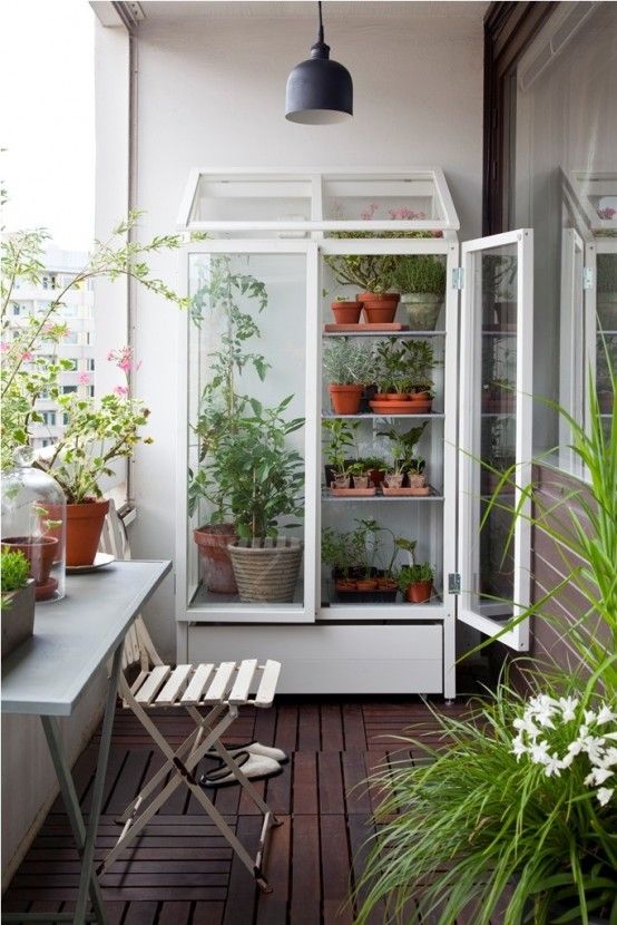 29 Practical Balcony Storage Ideas |  Apartment garden, small.