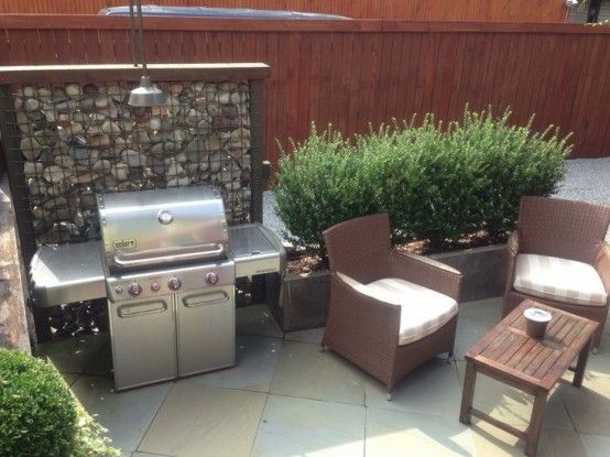 51 Cool Outdoor BBQ Spots |  Outdoor barbecue grill design.