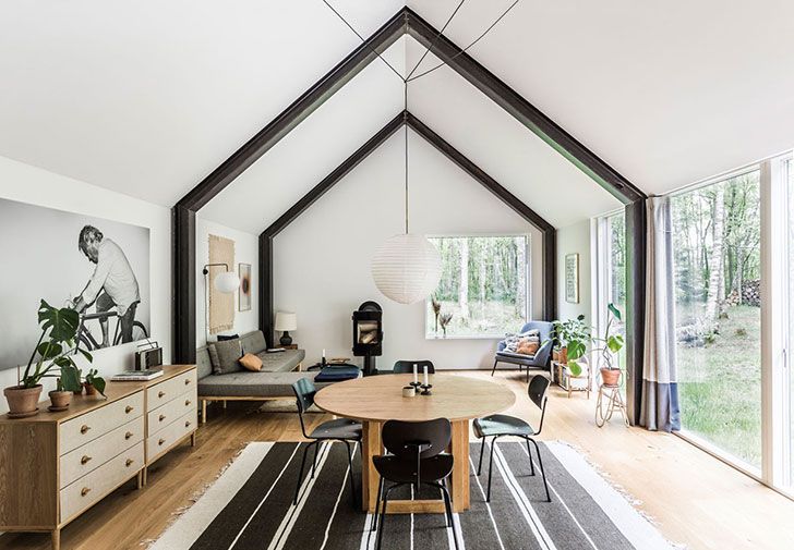 Современный летний домик посреди леса в Дании〛 ◾ Фото ◾Идеи.