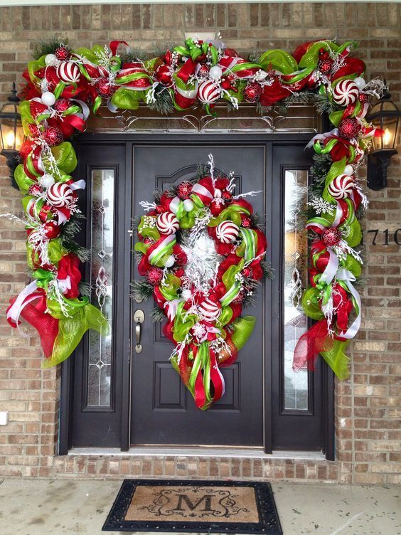 10 DIY Front Door Decor and Accessories for Christmas Stunning and.