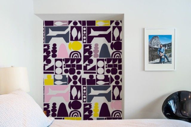 Oversized graphic wall panels to make a statement |  wall plate .