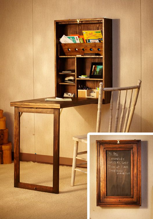 Murphy Desk Plans PDF Woodworking |  Diy furniture, home decor.