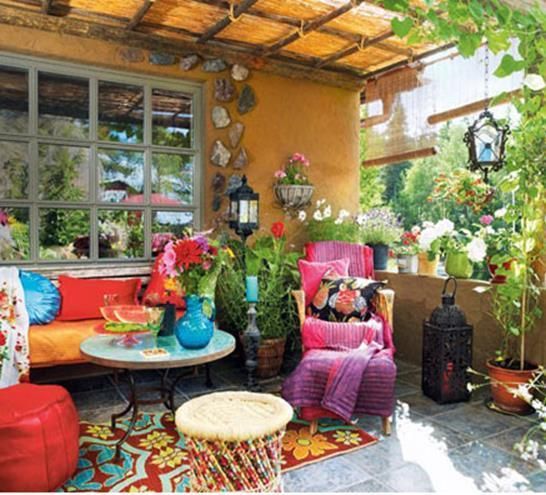 30 great bohemian porch decor on a budget ideas |  Boho Terrace.