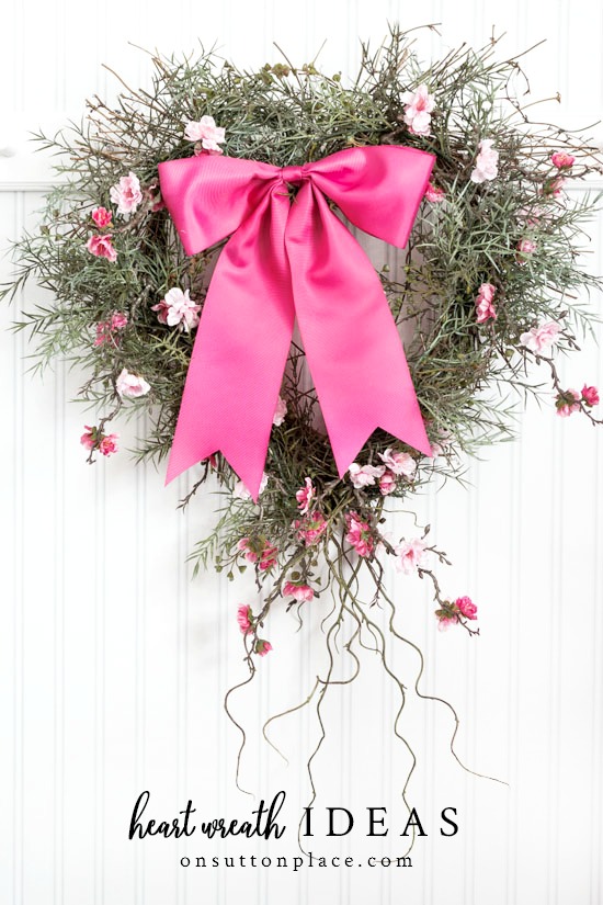 DIY Heart Wreath Ideas: Valentine's Day Decor - On Sutton Pla