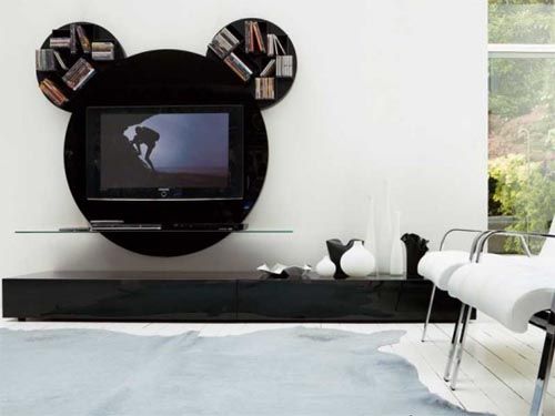 Contemporary-round-black-white-TV-stands-by-Pacini-Cappellini.jpg.