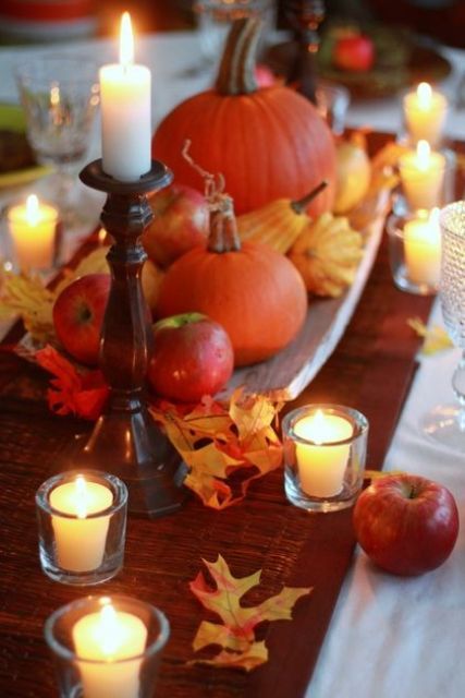 27 cozy and cute candle decor ideas for fall |  Autumn table, autumn.