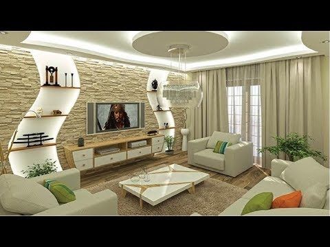 Best 100 modern living room design - POP false ceiling for hall.