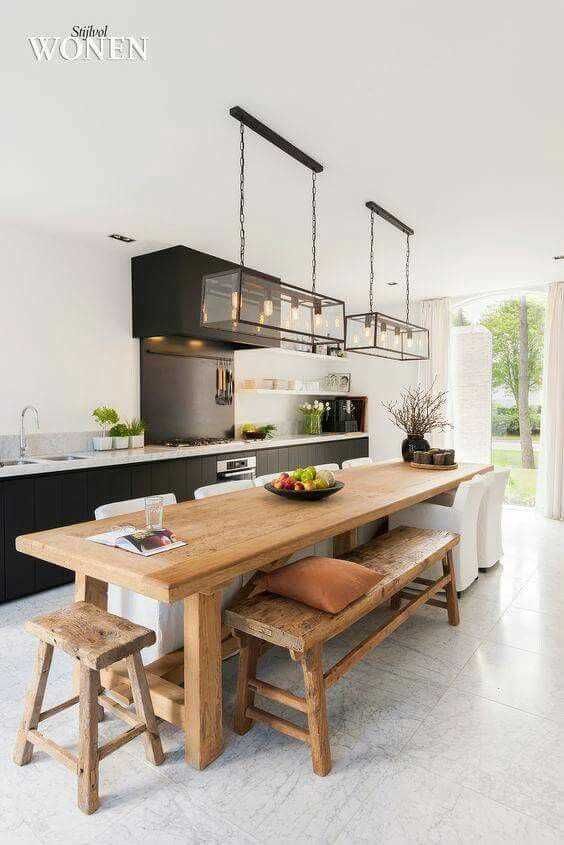 Pin on 24+ Stylish and functional eat-in kitchen ide