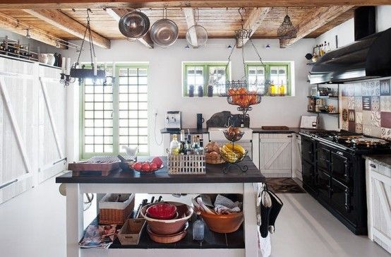 Rustic Scandinavian Kitchen Design |  Scandinavian kitchen design.