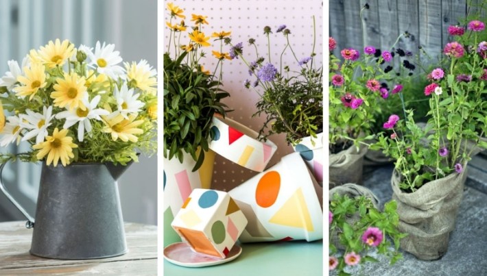 30 great ideas on how to decorate your home with summer flowers.