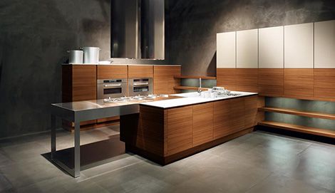 Minimalist kitchen by Cesar - the new Yara kitchen lets take wood.