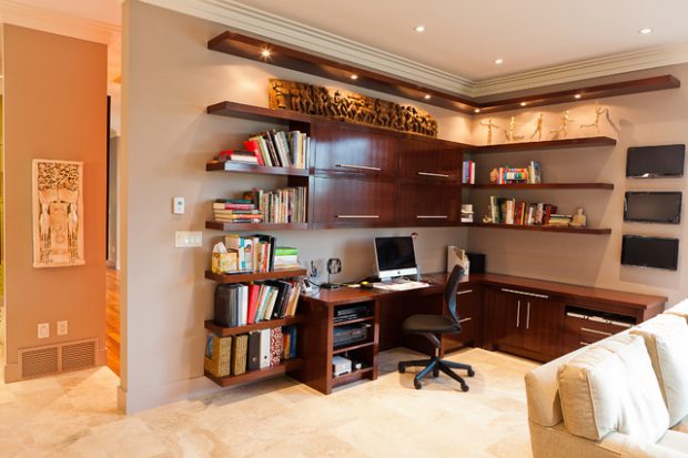 20 Great Home Office Shelves Design and Decor Ide