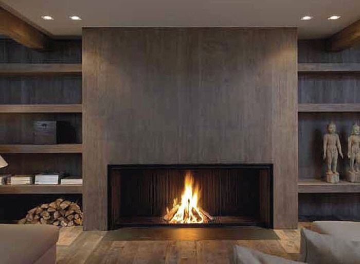 simple beautiful modern fireplace |  Contemporary fireplace, home.