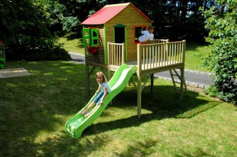 Bright children's house from Soulet (with pictures) |  Children play outdoors.