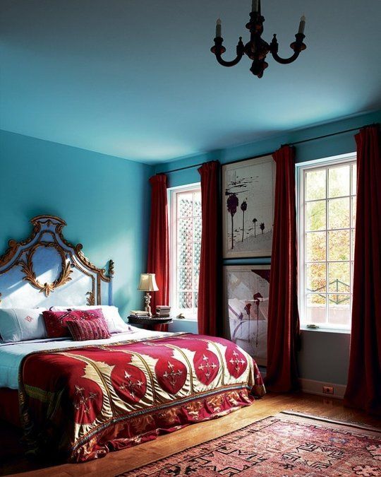 How to Decorate Your Bedroom with Marsala: 20 Ideas |  bedroom red.