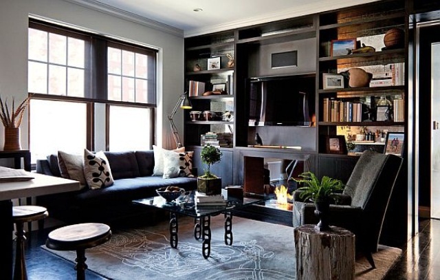 85 Awesome Masculine Living Room Design Ideas - DigsDi