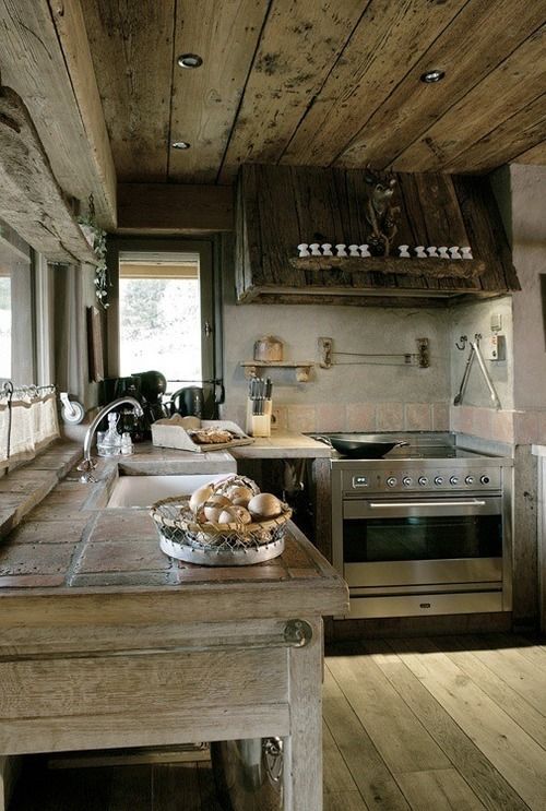 40 cozy chalet kitchen designs to get inspired |  DigsDigs |  Rustic.