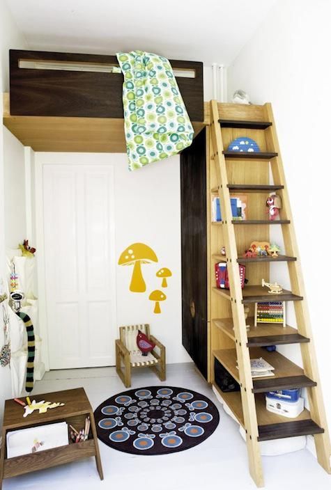 Bedrooms: Built-in Loft Rooms: Remodelista |  Bunk beds for children, children.