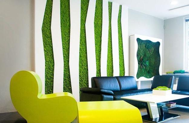 Benefits of accent wall design with moss, stunning green ideas for.
