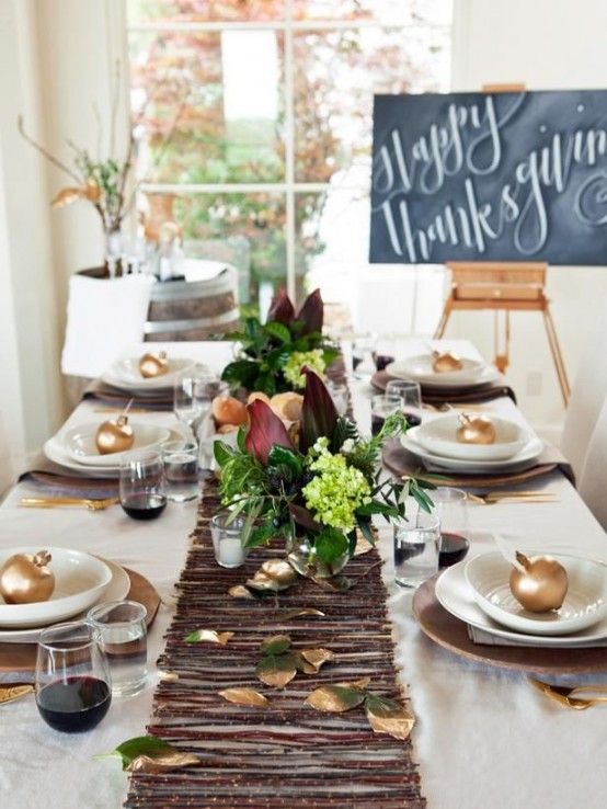 Stylish Modern Thanksgiving Decor Ideas |  Modern Thanksgiving.