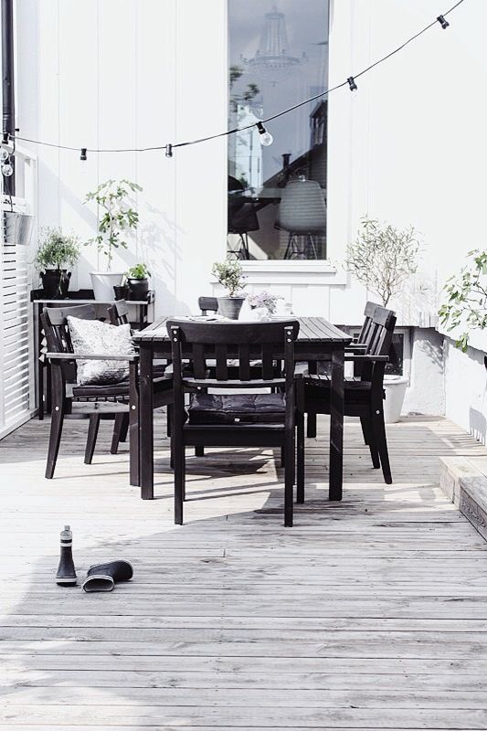 30 chic black and white outdoor spaces - DigsDi