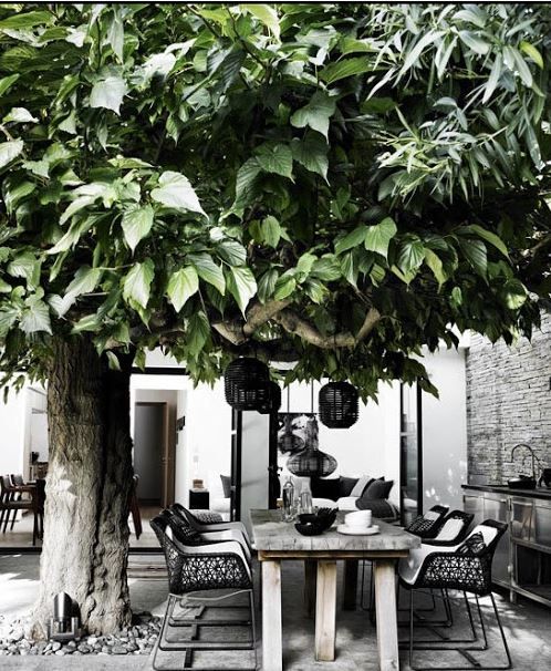 30 chic black and white outdoor spaces - DigsDi