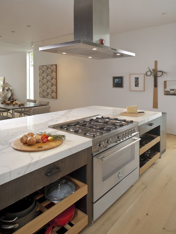 31 Smart kitchen islands with built-in appliances |  kitchen island .