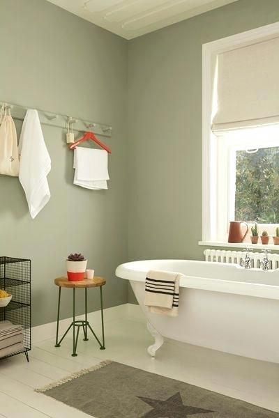 Sage Green Bathroom |  Green bathroom decor, light green bathrooms.