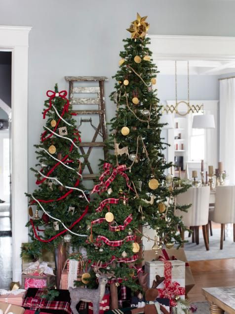 How to decorate multiple Christmas trees |  Small Christmas Trees.