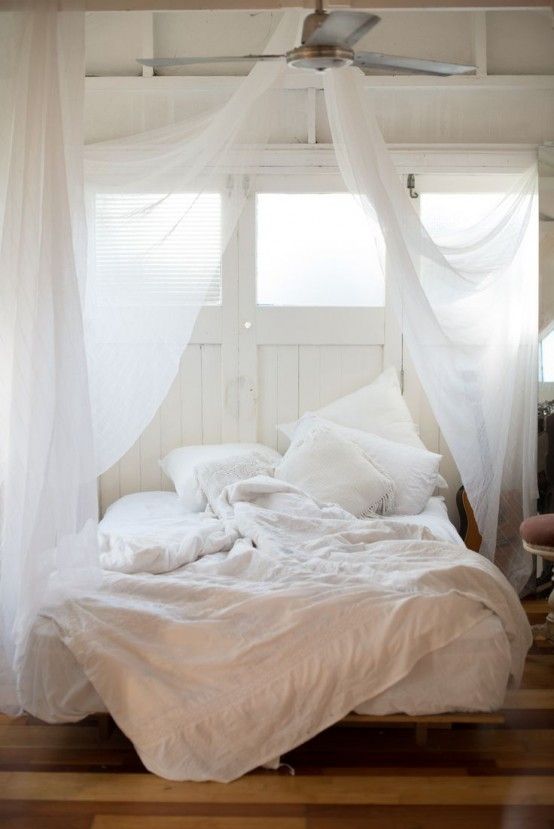 23 Dreamy And Practical Mosquito Nets For Your Bedroom |  White .