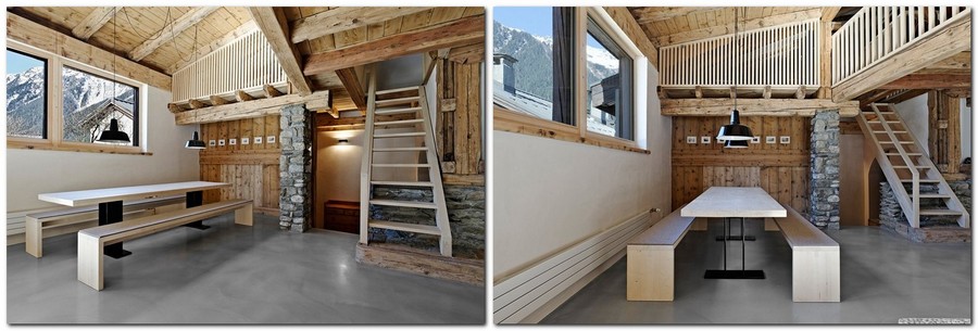 Minimalist Chalet in Chamonix, France |  Home interior design.