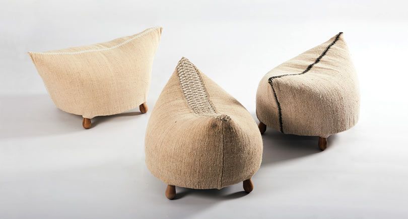 Furniture inspired by traditional Romanian and Moldovan.