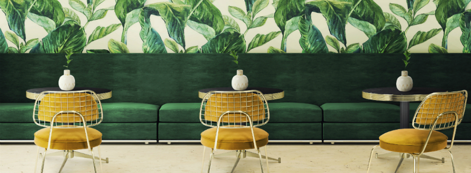 Color trends 2018: Green home ideas with a mid-century touch.