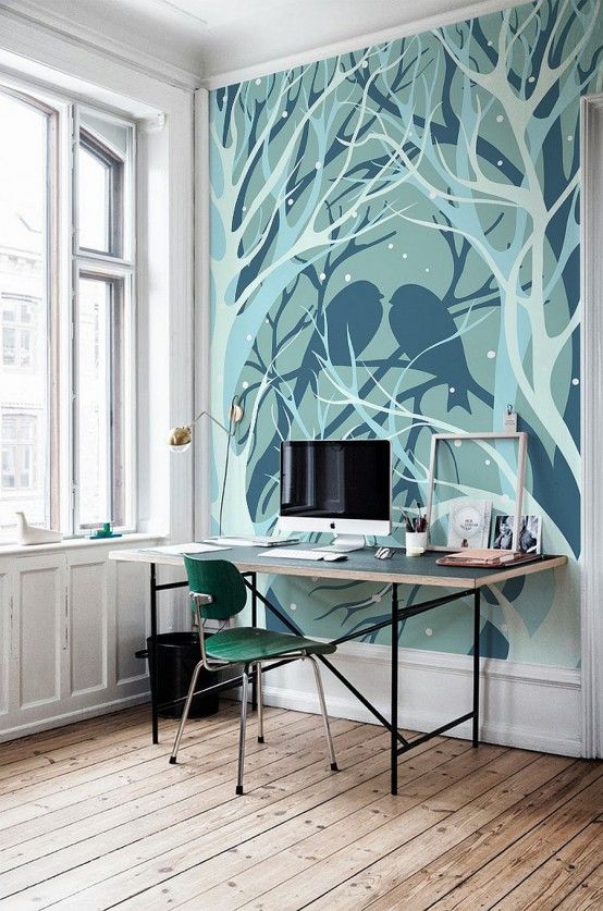 40 Awesome Wall Murals Ideas For Different Rooms |  DigsDigs |  Tree .