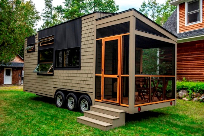 Tiny House For Sale - 25 foot tiny house on wheels wi
