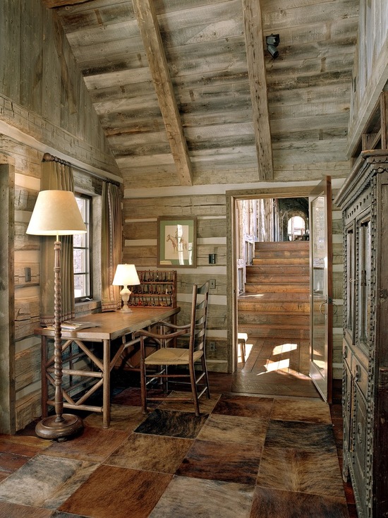 18 great rustic style cabin home office design ideas